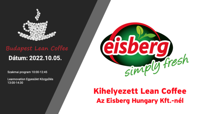 Budapest Lean Coffee – Eisberg Hungary Kft látogatás és Közgyűlés