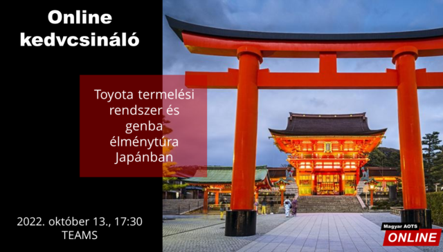 Online kedvcsináló – Toyota termelési rendszer és genba élménytúra Japánban
